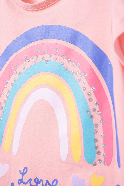 CAMISETA DE MIC MANGA CORTA MANDARINA PARA NIÑA