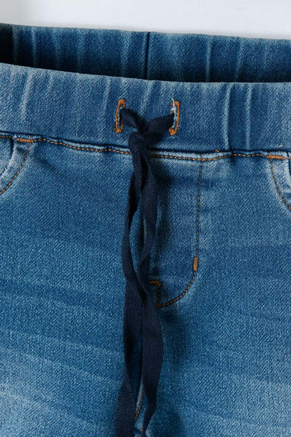 JOGGER LITTLEMIC CON CORDÓN AZUL PARA NIÑO 2T A 5T