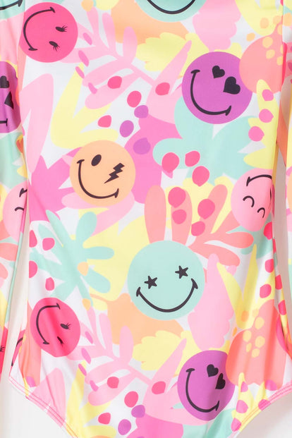 VESTIDO DE BAÑO MIC MANGA LARGA MULTICOLOR PARA NIÑA
