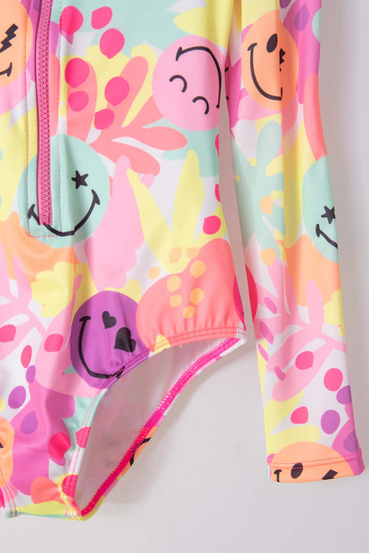 VESTIDO DE BAÑO MIC MANGA LARGA MULTICOLOR PARA NIÑA