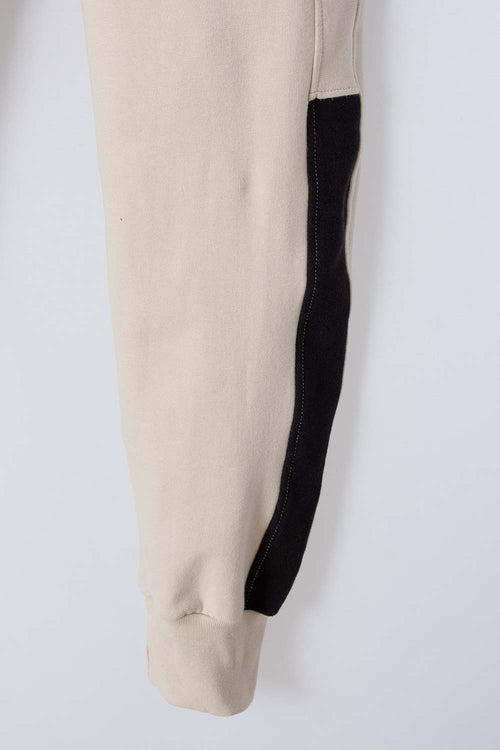 JOGGER MIC CON CINTURA AJUSTABLE CAQUI Y NEGRO PARA NIÑO