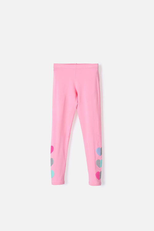 LEGGING DE MIC CON ESTAMPADO ROSADO PARA NIÑA