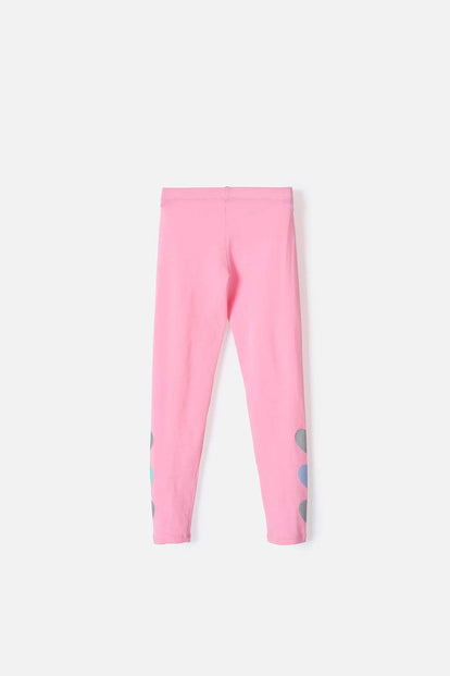 LEGGING DE MIC CON ESTAMPADO ROSADO PARA NIÑA