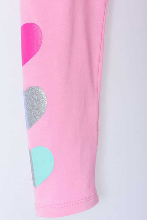LEGGING DE MIC CON ESTAMPADO ROSADO PARA NIÑA