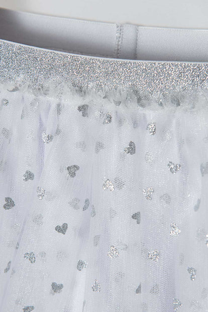 FALDA DE LITTLE MIC BLANCA PARA NIÑA 2T A 5T