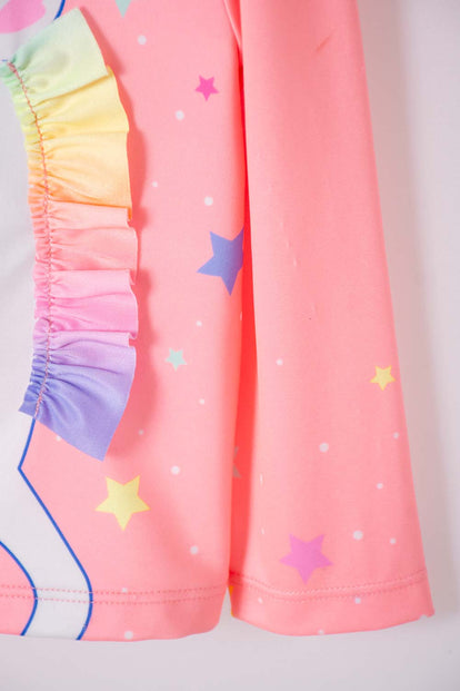 CONJUNTO BAÑO LITTLEMIC MANGA LARGA MULTICOLOT PARA BEBÉ NIÑA