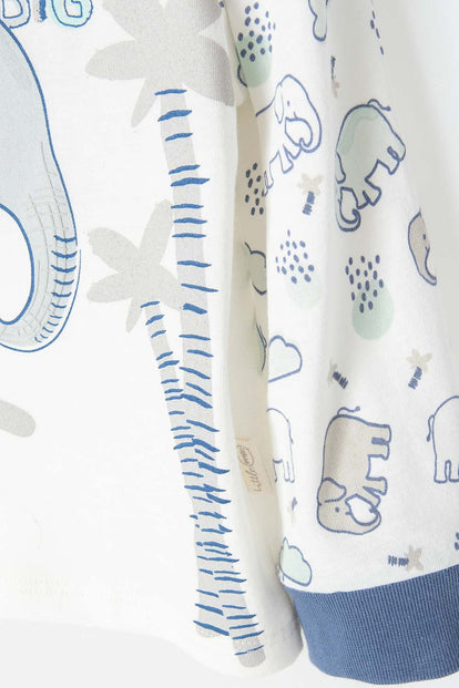 PIJAMA DE LITTLEMIC CON PANTALÓN LARGO MULTICOLOR PARA BEBÉ NIÑO