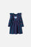 VESTIDO DE LITTLEMIC MANGA LARGA DE RAYAS MULTICOLOR PARA NIÑA