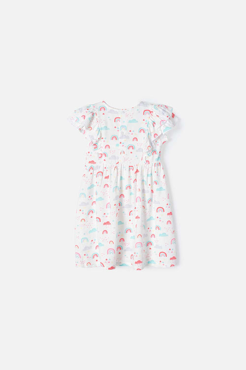 Card slide image -  VESTIDO DE LITTLEMIC MANGA CORTA MULTICOLOR PARA NIÑA 2T A 5T