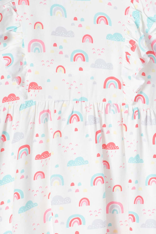 Card slide image -  VESTIDO DE LITTLEMIC MANGA CORTA MULTICOLOR PARA NIÑA 2T A 5T