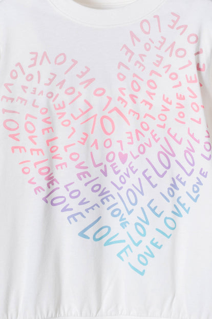 CAMISETA DE MIC MANGA LARGA MARFIL PARA NIÑA