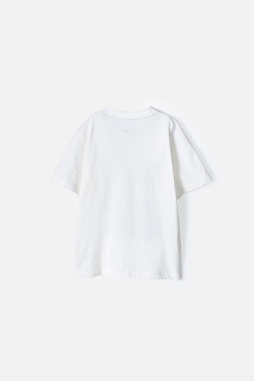 CAMISETA DE MIC MANGA CORTA MARFIL PARA NIÑO