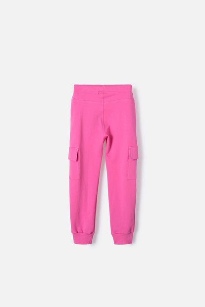 JOGGER DE MIC CON BOLSILLOS ROSADO PARA NIÑA