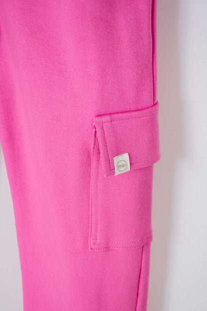 JOGGER DE MIC CON BOLSILLOS ROSADO PARA NIÑA