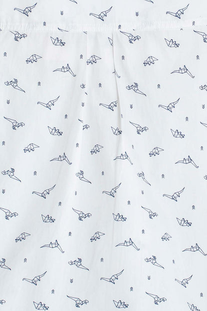 CAMISA MIC BLANCA MANGA LARGA PARA NIÑO