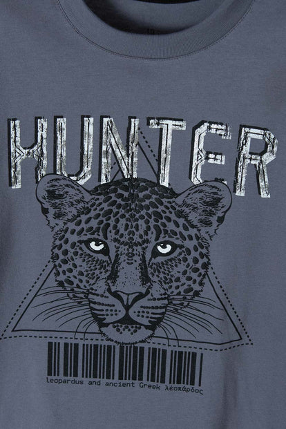 CAMISETA DE MIC MANGA CORTA GRIS DE NIÑO