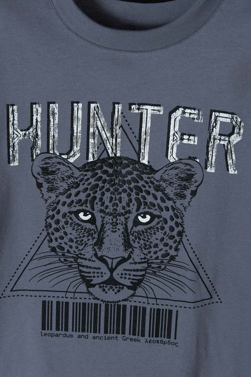 CAMISETA DE MIC MANGA CORTA GRIS DE NIÑO