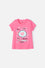 CAMISETA DE MIC MANGA CORTA ROSADA PARA NIÑA