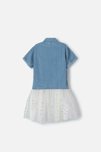 VESTIDO DE MIC CON TULL PARA NIÑA