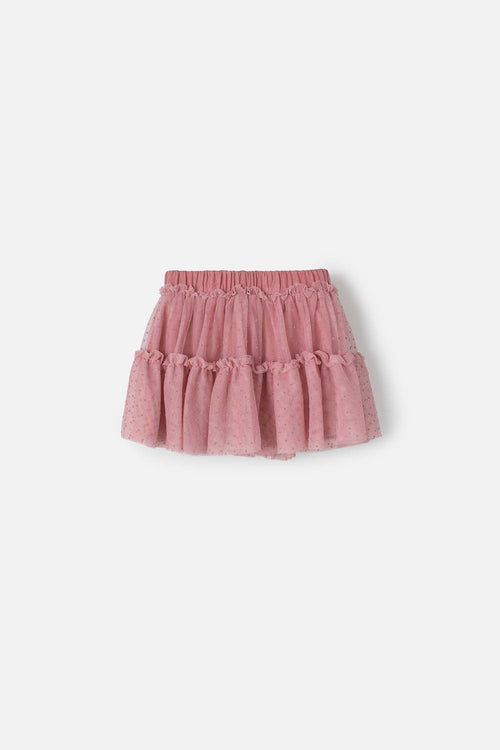 FALDA DE LITTLEMIC TIPO TUTU PALO DE ROSA PARA NIÑA 2T A 5T