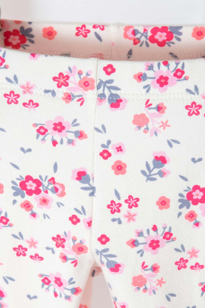 CONJUNTO LITTLEMIC CON PANTALÓN LARGO CORAL PARA BEBÉ NIÑA