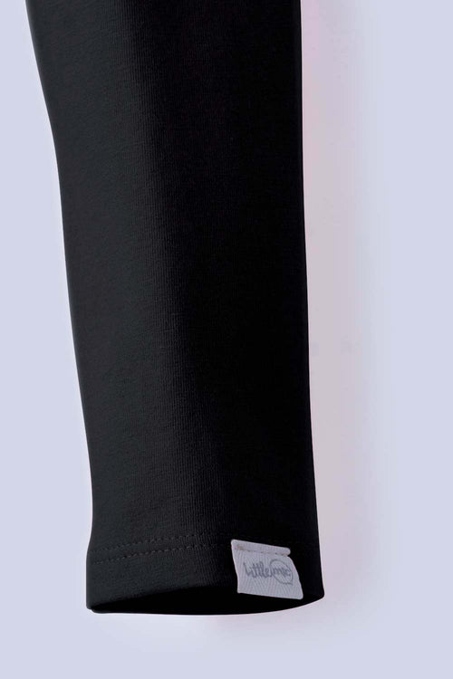 Card slide image -  LEGGINS X2 DE LITTLEMIC NEGRO Y PALO DE ROSA  PARA NIÑA 2T A 5T