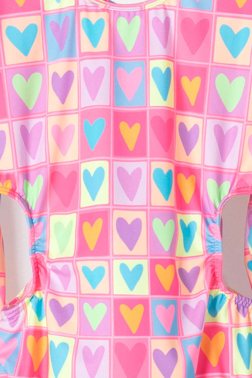 VESTIDO DE BAÑO MIC MANGA LARGA MULTICOLOR PARA NIÑA