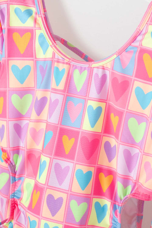 VESTIDO DE BAÑO MIC MANGA LARGA MULTICOLOR PARA NIÑA