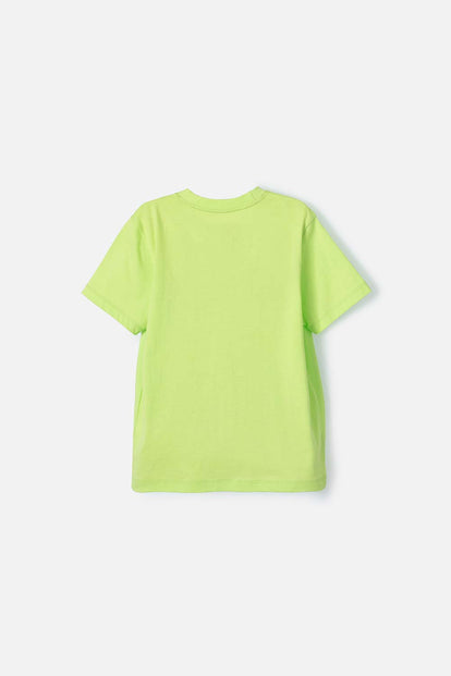 CAMISETA MIC VERDE LIMÓN MANGA CORTA PARA NIÑO