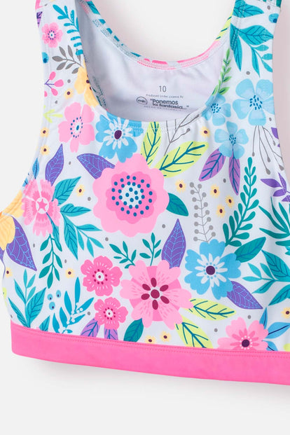 CONJUNTO DE BAÑO DE MIC MULTICOLOR PARA NIÑA