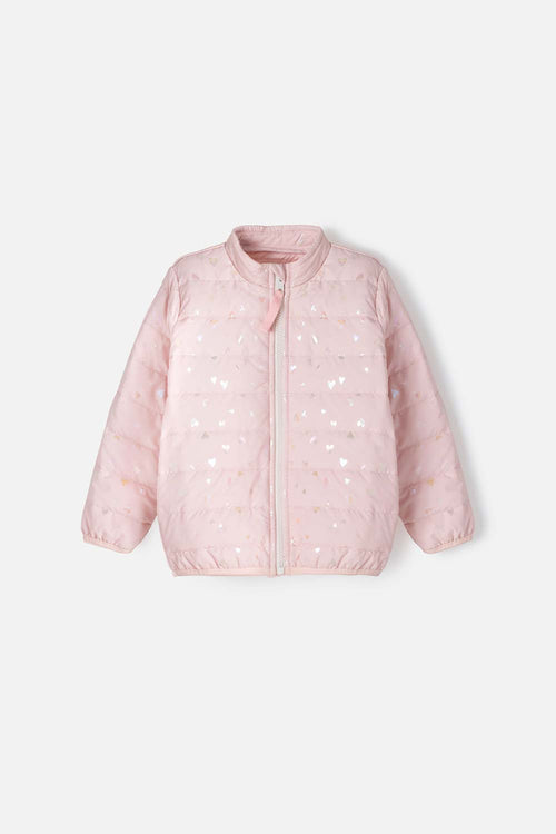 CHAQUETA DE LITTLEMIC CON CIERRE ROSADO PARA NIÑA 2T A 5T