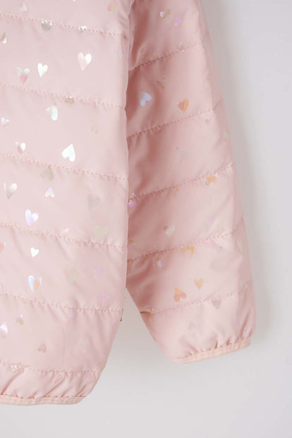 CHAQUETA DE LITTLEMIC CON CIERRE ROSADO PARA NIÑA 2T A 5T