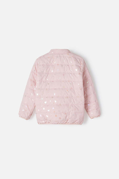 CHAQUETA DE LITTLEMIC CON CIERRE ROSADO PARA NIÑA 2T A 5T