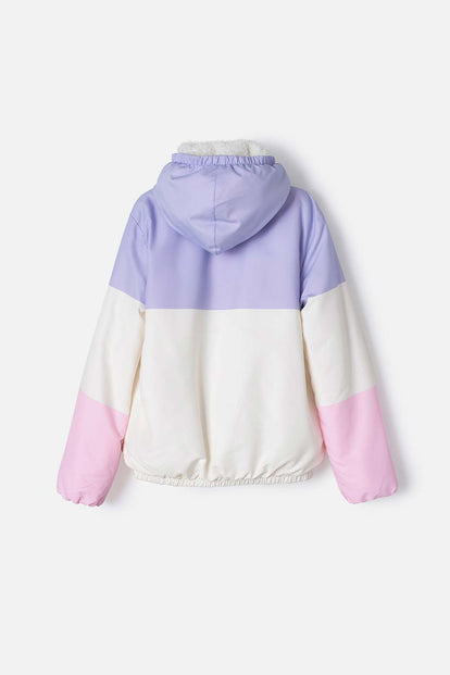 CHAQUETA DE MIC CON CIERRE MULTICOLOR PARA NIÑA