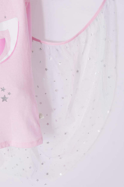 CAMISETA MIC MULTICOLOR MANGA CORTA PARA NIÑA