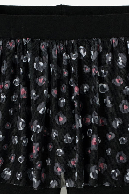 CONJUNTO MIC MARFIL Y NEGRO DE PANTALÓN LARGO PARA NIÑA