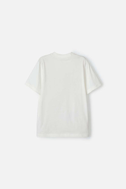 CAMISETA MIC MARFIL MANGA CORTA PARA NIÑO