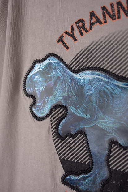 CAMISETA DE MIC MANGA CORTA TAUPE PARA NIÑO