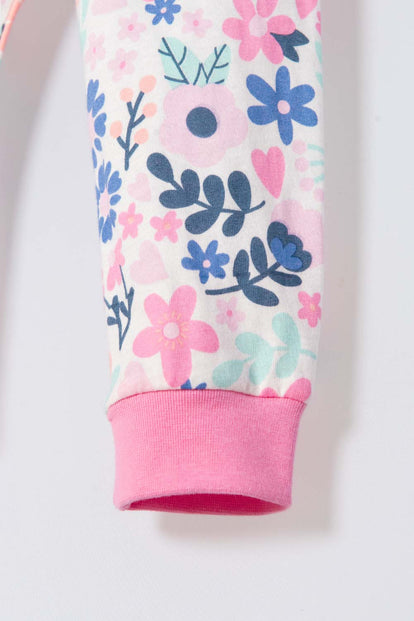 PIJAMA LITTLEMIC CON PANTALÓN LARGO MULTICOLOR PARA BEBÉ NIÑA