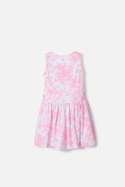 VESTIDO DE MIC MANGA SISA ROSADO PARA NIÑA