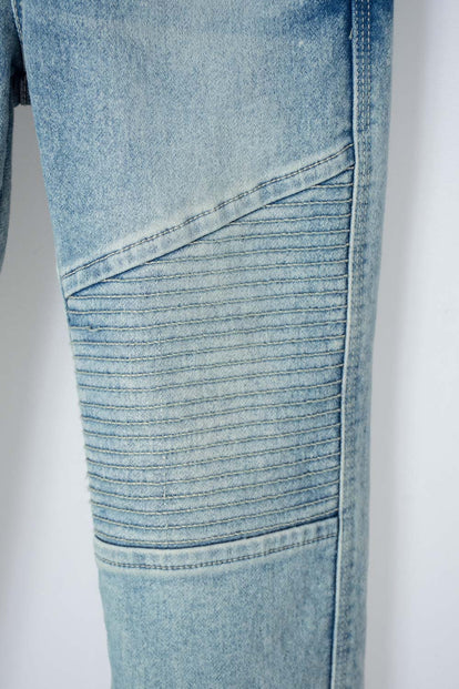 JOGGER DE LITTLEMIC CON CORDÓN AZUL CLARO PARA NIÑO 2T A 6T