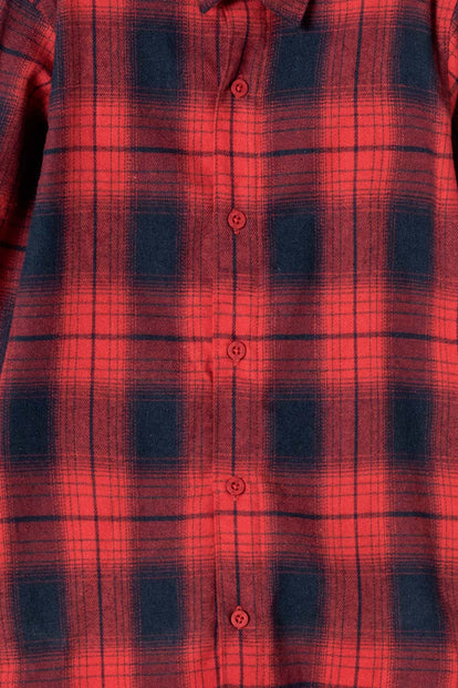 CAMISA DE MIC MANGA LARGA ROJA/AZUL PARA NIÑO