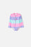 VESTIDO DE BAÑO LITTLEMIC MANGA LARGA MULTICOLOR PARA NIÑA 2T A 5T