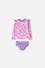 VESTIDO DE BAÑO LITTLEMIC MANGA LARGA MULTICOLOR PARA NIÑA 2T A 5T