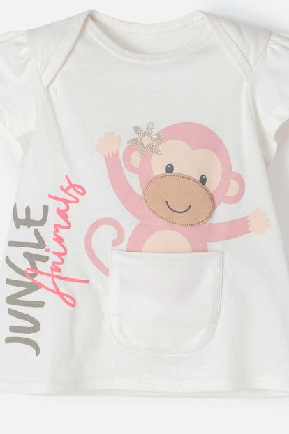 CONJUNTO DE LITTLEMIC CON PANTALÓN LARGO VERDE PARA BEBÉ NIÑA