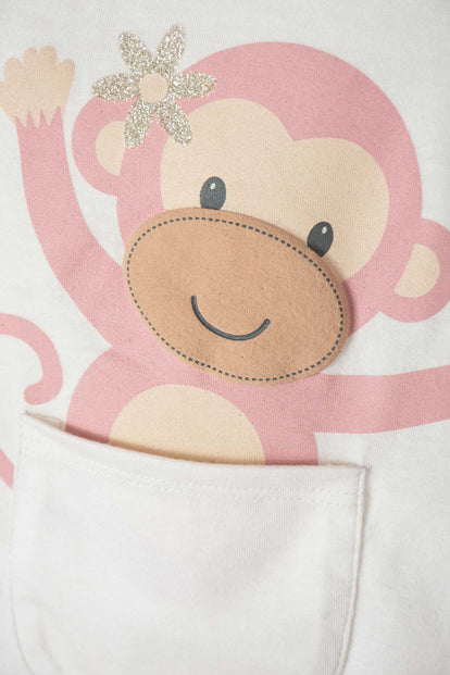 CONJUNTO DE LITTLEMIC CON PANTALÓN LARGO VERDE PARA BEBÉ NIÑA