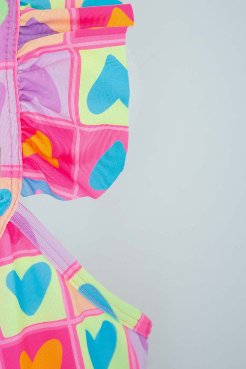 VESTIDO DE BAÑO MIC DOS PIEZAS MULTICOLOR PARA NIÑA