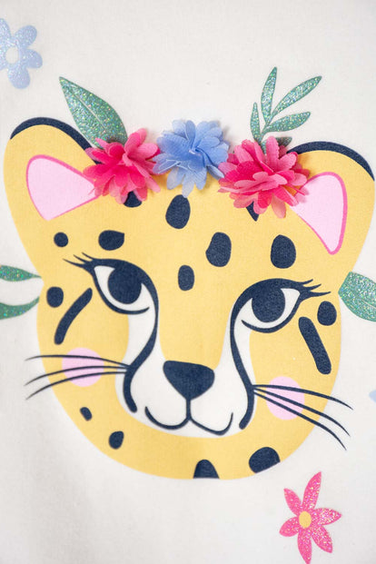 BUZO DE LITTLEMIC CERRADO MARFIL PARA NIÑA 2T A 5T