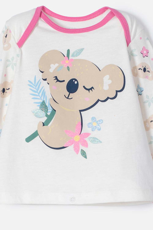 Card slide image -  PIJAMA DE LITTLEMIC CON PANTALÓN LARGO MULTICOLOR PARA BEBE NIÑA