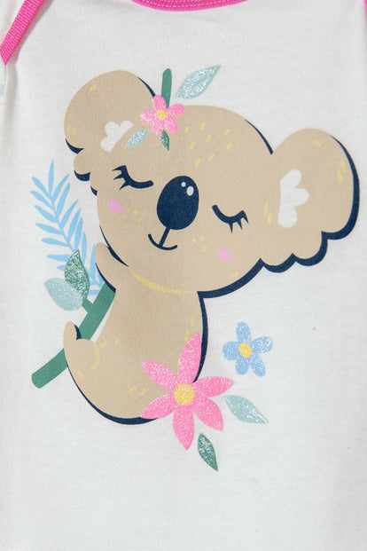 PIJAMA DE LITTLEMIC CON PANTALÓN LARGO MULTICOLOR PARA BEBE NIÑA